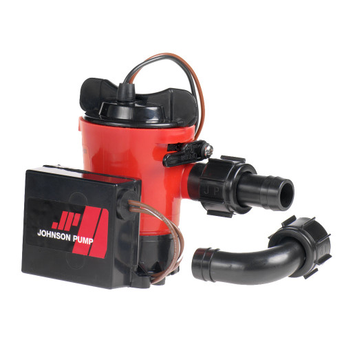 Johnson Pump 500 GPH Auto Bilge Pump 3\/4" Hose 12V Dura Port