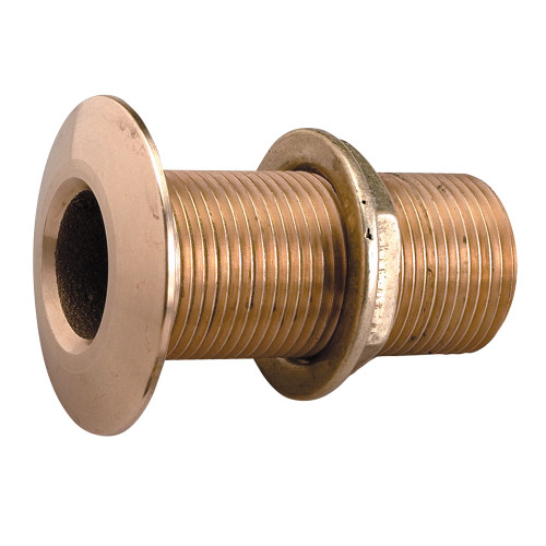Perko 1-1\/4" Thru-Hull Fitting w\/Pipe Thread Bronze MADE IN THE USA