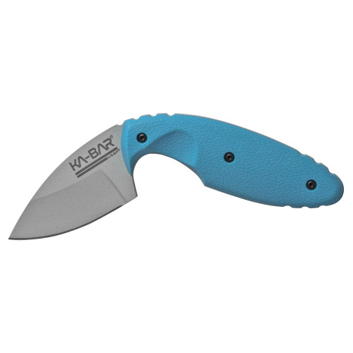 KABAR USSF, TDI Astro MP, Fixed Blade Knife, 2.313" Blade Length, 5.625" Overall Length, Blue Zytel Handle, AUS 8A Stainless Steel, Hard Plastic Sheath w/ Reversible Belt Clip 1480SF