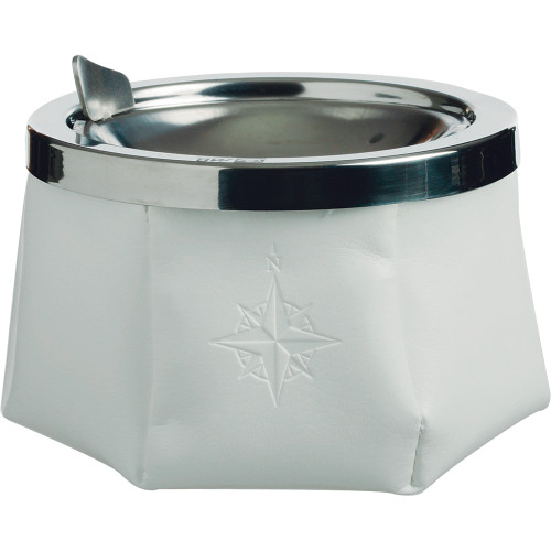 Marine Business Windproof Ashtray w\/Lid - White