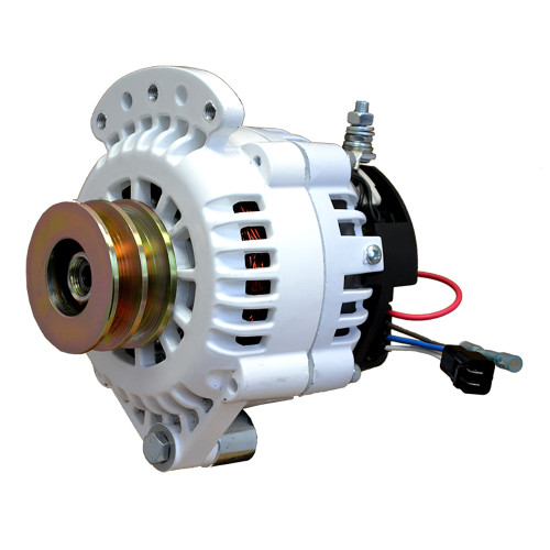 Balmar Alternator 120 AMP 12V 1-2" Single Foot Spindle Mount Dual Vee Pulley w\/Isolated Ground