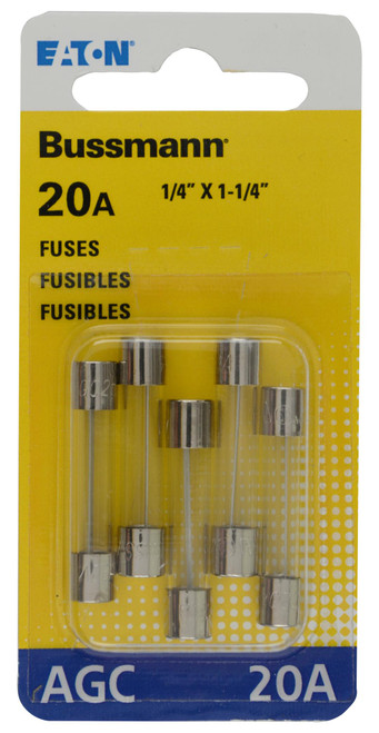 Bussmann 5pk Bp/agc20 Fuses BP/AGC-20-RP