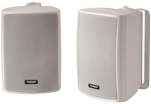 Fusion Elec Compact Box Speaker Pair White 100w MS-OS420