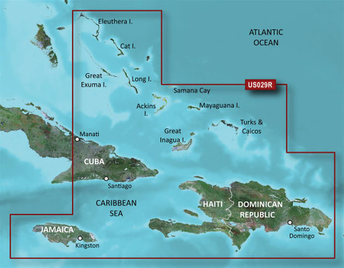 Garmin Carto G3v Vus029r - Southern Bahamas 010-C0730-00