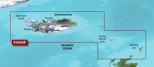 Garmin Carto G3v Veu043r - Iceland To Orkney 010-C0780-00