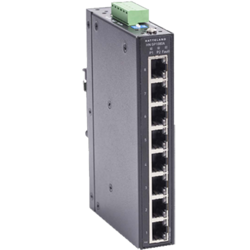 Hatteland Ethernet Switch  8 Port  Gigabit HN GP1080A
