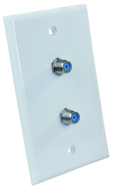 Jr Products Wall Plate  Dual  Hd/sat 47875