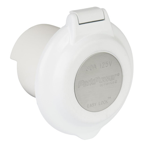 Marinco 30a Contoured Inlet 304EL-BRV