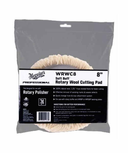 Meguiars Wax Soft Buff Rotary Wool Cut WRWC8