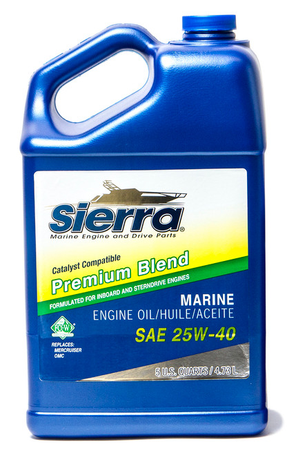 Sierramarine Catalyst Oil 25w40 5 Quart 18-9400CAT-4