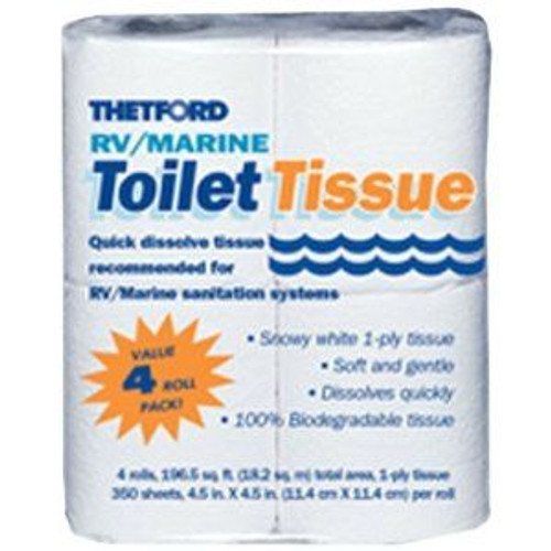 Thetford 4pk 1ply Value Tissue 20804