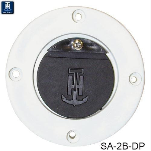 T-h Marine White/black Scupper Adapter SA-2B-DP