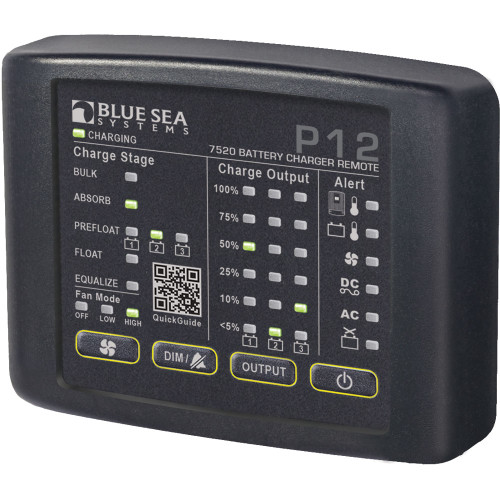 Blue Sea 7520 P12 LED Remote f\/Battery Chargers