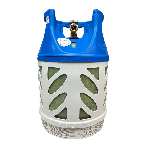 Viking Cylinders 17lb Vertical Fiberglass Composite LPG Cylinder w\/Type 1 Valve - OPD, DOT, TC Approved