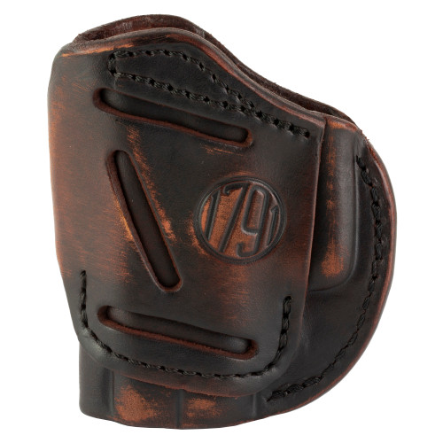 1791 4 Way Holster Size 2, IWB or OWB Holster, Fits Sub-Compact Pistols, Matte Finish, Vintage Leather, Right Hand 4WH-2-VTG-R