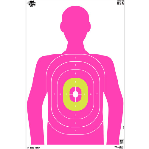 Allen Pink Silhouette EZ Aim, Paper Targets, 3 Pack, 23"X35", Pink 15653