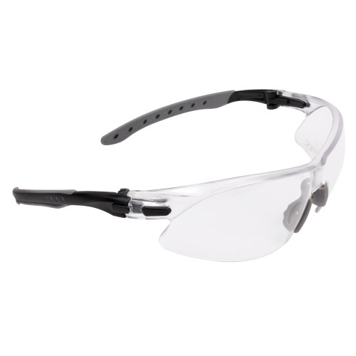 Allen ULTRX Keen Safety Glasses, Anti-fog/Anti-scratch, Black/Clear Frame, Clear Lens 4142