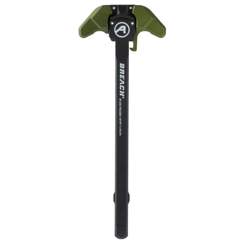 Aero Precision BREACH, AR-15 Charging Handle, Ambidextrous, Small Lever, Gas Deflection Shelf, Anodized Finish, Black and Olive Drab Green APRA700130C