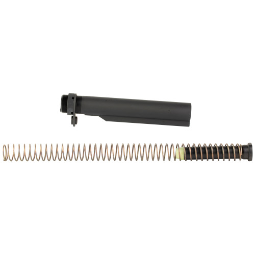 Bravo Company MK2 Recoil Mitigation System, Mod 1, 8 Position Buffer Tube Complete Assembly, Matte Finish, Black, Includes T0 Buffer, M16A4 Rifle Action Spring, MK2 Receiver Extension, QD End Plate, Castle nut, Fits AR Rifles BCM-MK2RMS-M1T0