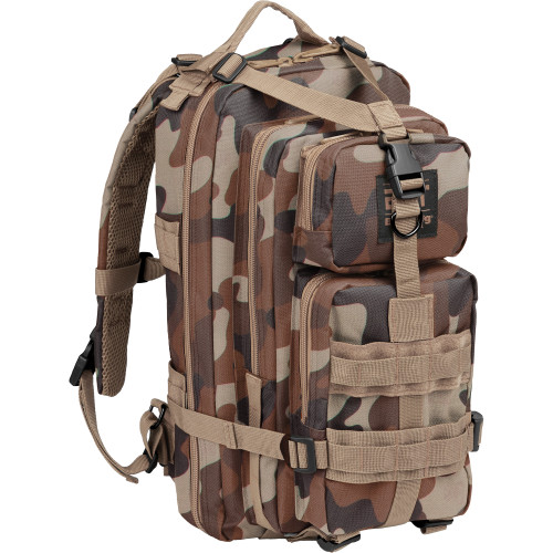 Bulldog Cases BDT Day Pack, Backpack, 18"x10"x10", Nylon, Throwback Camo BDT410TBC