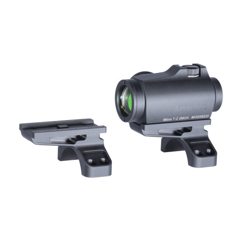 Badger Ordnance Condition One Micro Sight Mount, Allows for Mount ing the Aimpoint T-2 Footprint at 12 O'Clock on Optic, Compatible with 30mm C1 Mount, Anodized Finish, Black 700-110B