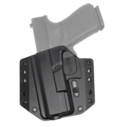 Bravo Concealment BCA, OWB Concealment Holster, 1.5" Belt Loops, Fits Glock 19/19X/23/32/45 Left Hand, Black, Polymer, Does not fit Glock Gen 5 40SW BC10-1005