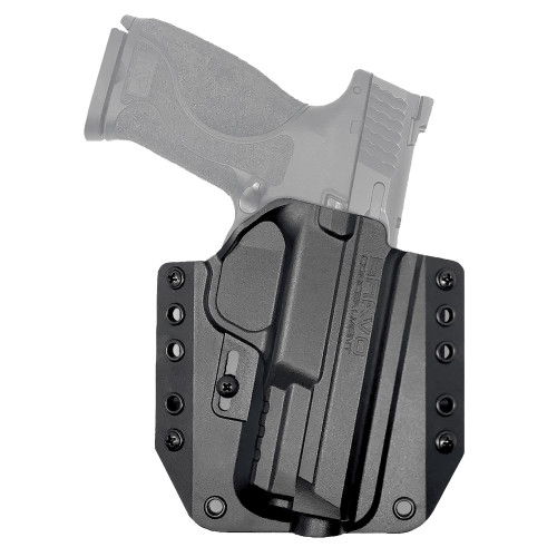 Bravo Concealment BCA, OWB Concealment Holster, 1.5" Belt Loops, Fits S&W M&P 9/40 Full Size, Right Hand, Black, Polymer BC10-1014