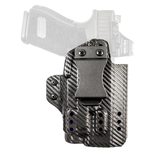 DeSantis Gunhide Persuader, Inside Waistband Holster, For GLOCK 19/23/32/45/19X/19 GEN 5 TLR-7A, Kydex Construction, Carbon Fiber Finish, Black, Right Hand 213KA6VZ0