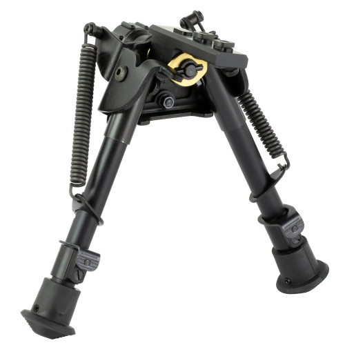Harris Engineering Bipod, Rotating, Black, Leg Notch, 6"-9" S-BRM M-LOK