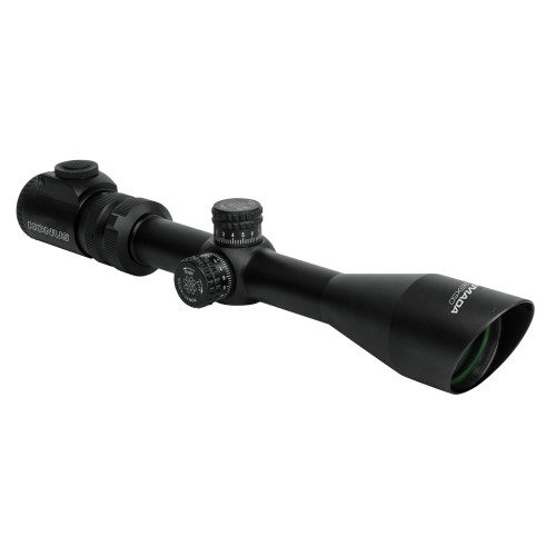 Konus Armada, Rifle Scope, 4-16X Magnification, 50MM Objective, 30mm Main Tube, Illuminated Etched 30/30 Reticle, Matte Finish, Black, Includes Lens Cleaning Cloth 7165