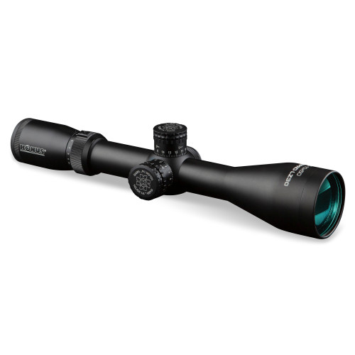 Konus KonusPro LZ30, Rifle Scope, 2.5-10X Magnification, 50MM Objective, 30mm Main Tube, Illuminated 30/30 Reticle, Matte Finish, Black, Includes Lens Cleaning Cloth 7180