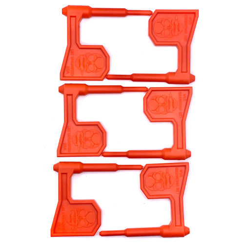 LBE Unlimited Chamber Flag, For Rifles, Plastic Construction, Orange, Pack of 6 CSFLG-RFL