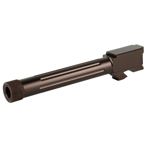 Lone Wolf Distributors AlphaWolf Barrel, 9mm, 5.3" Threaded Barrel, 1/2X28 Thread Pitch, For 3rd and 4th Generation Glock 17, PVD Finish, Bronze AW-17TH-ORB