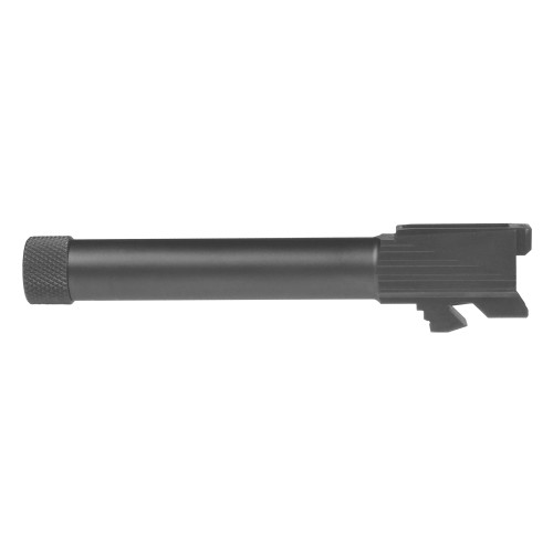 Lone Wolf Distributors Dusk19 Barrel, 9MM, 4.6" Threaded Barrel, 1/2X28 Thread Pitch, For 3rd and 4th Generation Glock 19, PVD Finish, Gray LWD-Dk-19TH-GG