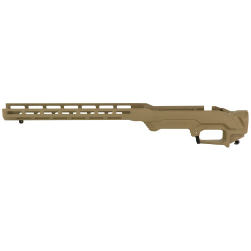 MDT LSS-XL Generation 2, Rifle Chassis, Cerakote Finish, Flat Dark Earth, Fits Remington 700 Short Action, Fixed Stock Interface 103224-FDE