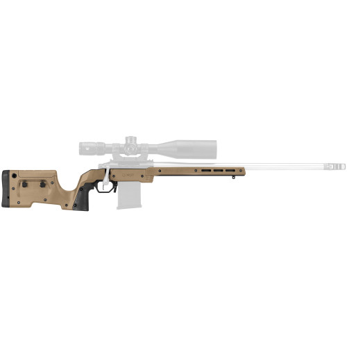 MDT XRS, Rifle Chassis, Matte Finish, Flat Dark Earth, Fits Ruger American Short Action 105345-FDE