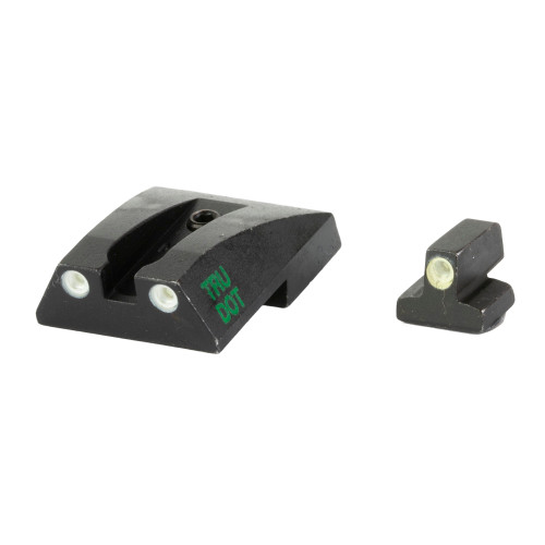 Meprolight Tru-Dot, Tritium Fixed Sights, Green/Green, Fits S&W 1911 Full Size, Novak Cut 0117653101