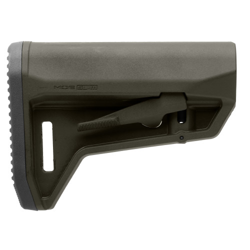 Magpul Industries MOE SL-M Carbine Stock, Fits Mil-Spec Buffer Tubes, Matte Finish, Olive Drab Green MAG1242-ODG