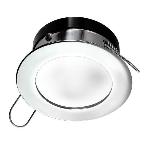 i2Systems Apeiron Pro Recessed LED - Tri-Color - Cool White\/Red\/Blue - 3W Dimming - Round Bezel - Chrome Finish