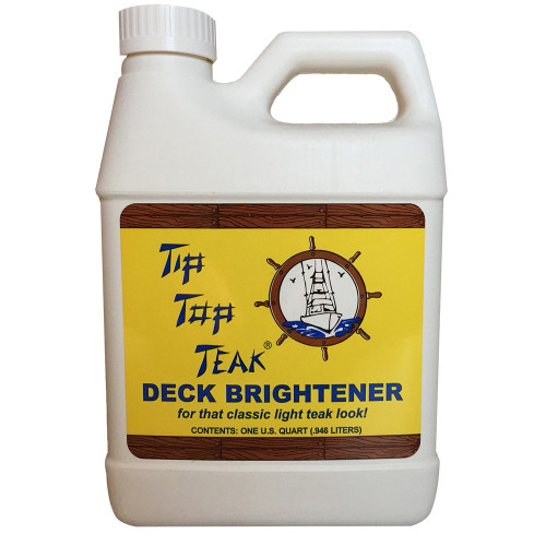 Tip Top Teak Tip Top Teak Deck Brightener - Quart - *Case of 12*