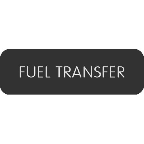 Blue Sea Large Format Label - "Fuel Transfer"