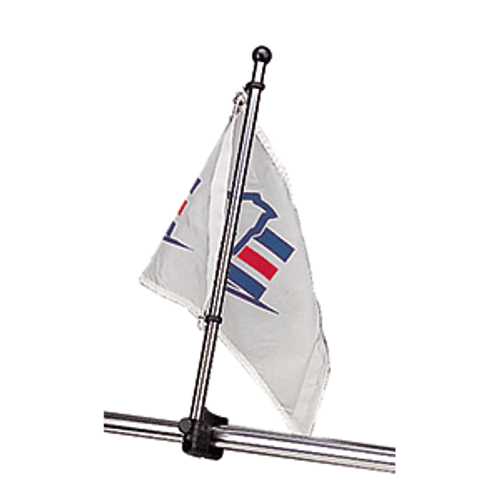 Sea-Dog Stainless Steel Rail Mount Flagpole - 30"