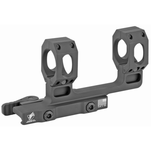 American Defense Mfg. AD-RECON Scope Mount, Dual Quick Detach, Vertical Spit Rings, 2" Offset, 30MM, High Height, Black AD-RECON-H-30-STD