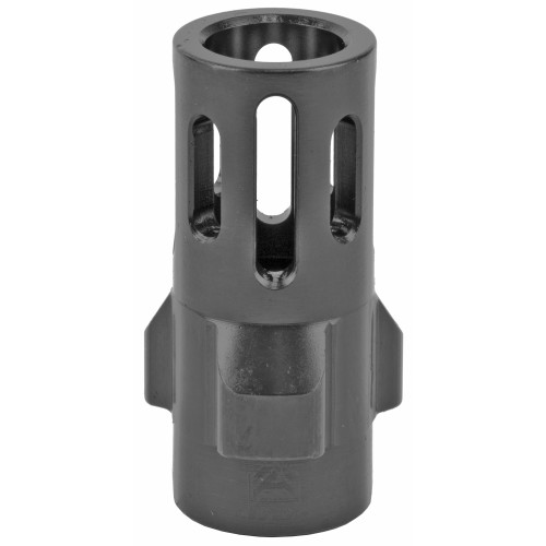 Angstadt Arms Flash Hider, 3 Lug, 9MM, 1/2x28 Threads, 1.42" Length, Nitride Finish, Black Color ANGAA093LHB28