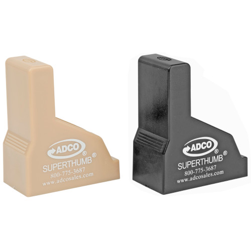 ADCO ADCO, Mag Loader/Unloader, Super Thumb Loader Pair,  9mm-40SW, Black and Tan ST1PR