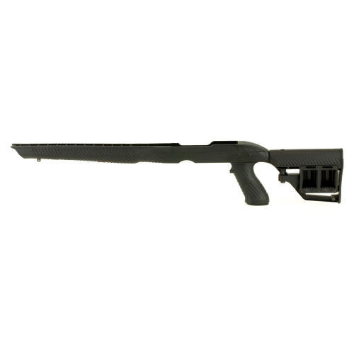 Adaptive Tactical Ruger 10/22 Stock, Polymer Construction, Adjustable Rear Stock with Magazine Storage Compartment, Fits Standard Ruger 10-22 Rifles, Not Compatible with Takedown Models, Black 1081039