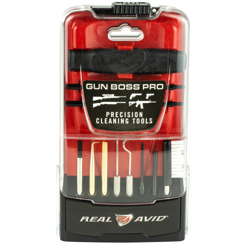 Real Avid Gun Boss Pro, Gun Boss, Pro Precision Cleaning Tools, Toolkit, Polycarbonate  Kickstand Case, Brushes, Picks, Scrapers AVGBPROPCT
