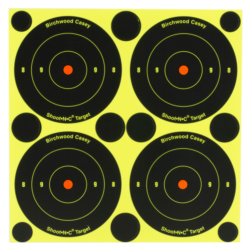 Birchwood Casey Shoot-N-C Target, Round Bullseye, 3", 48 Targets BC-34315