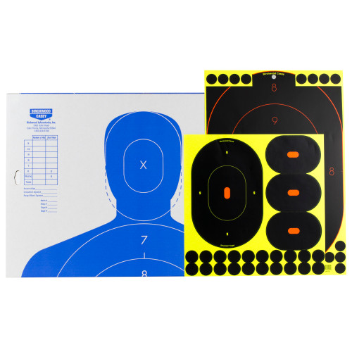 Birchwood Casey Shoot-N-C Target, Silhouette Kit, 2-12"x18", 2-9",6-4" Targets BC-34602
