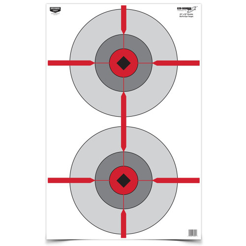 Birchwood Casey Eze-Scorer Target, Double Bull's-Eye, 23X35, 100 Targets BC-37031